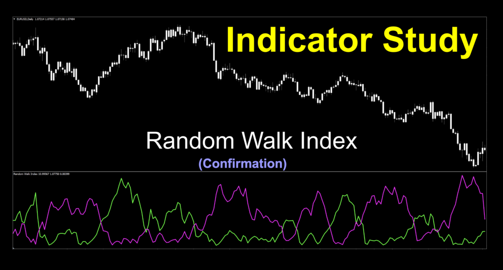 Image 1: Measures trend of market using price volatility.  Two lines cross over below chart, as a confirmation indicator.